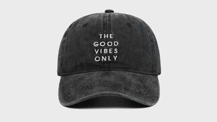 good vibes only baseball cap